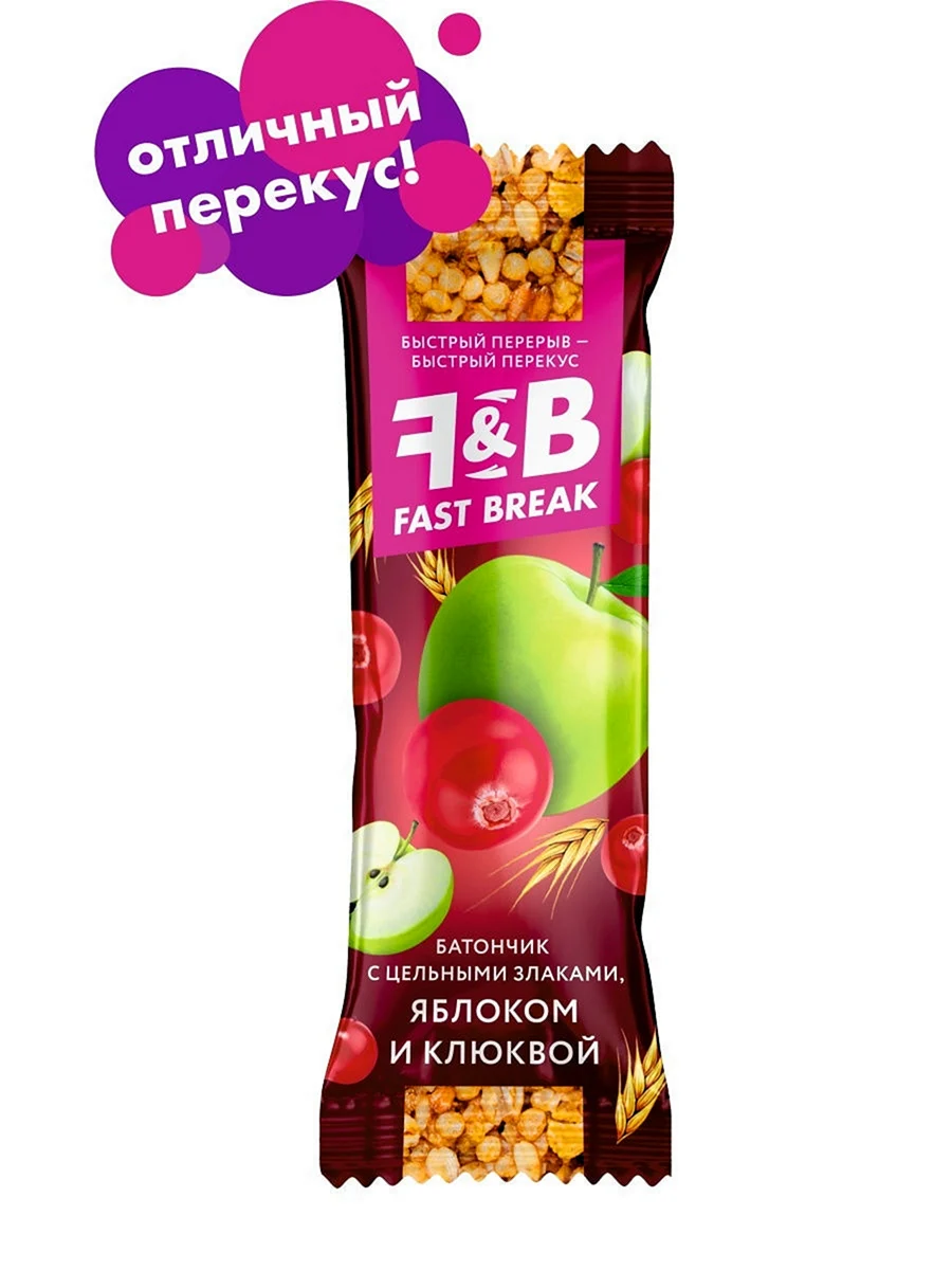Батончики мюсли яблоко клюква
