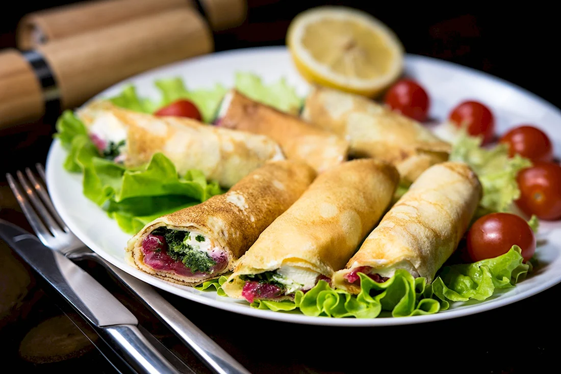 Блин квадратный с начинкой