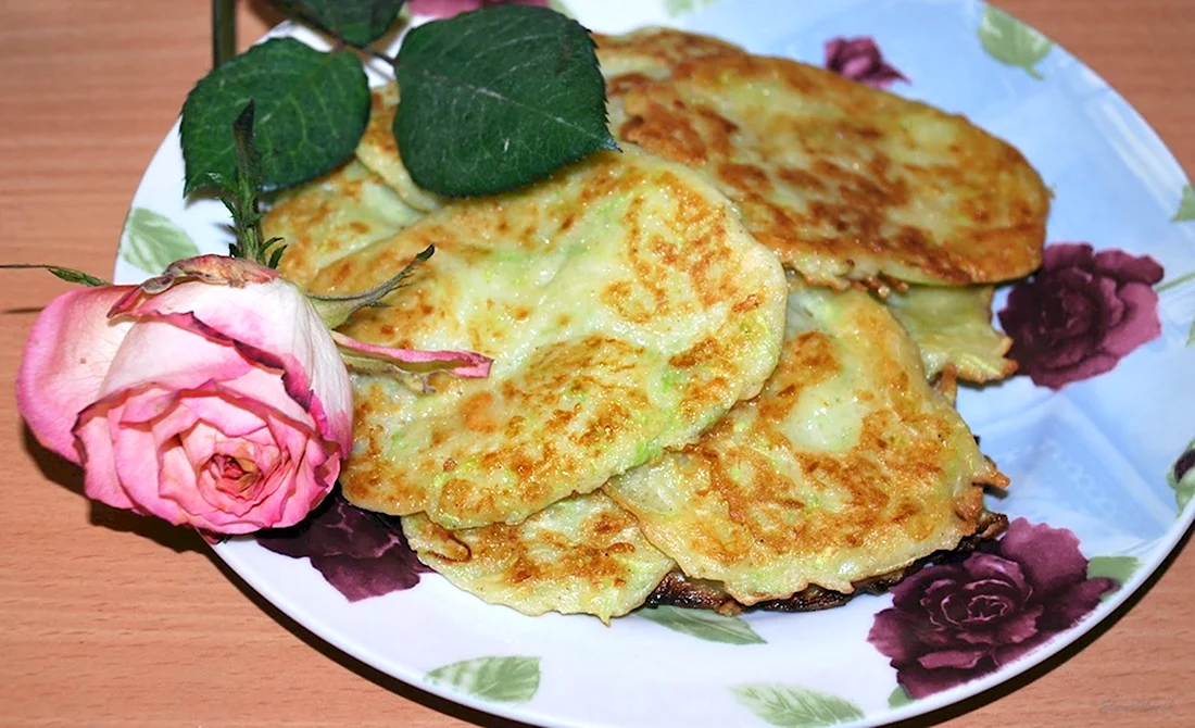 Блинчики из кабачков украсить