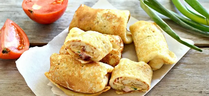 Блинчики с курицей