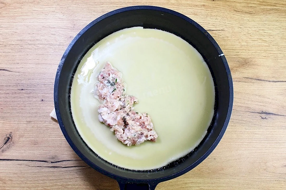 Блины с мясом или ленивые чебуреки