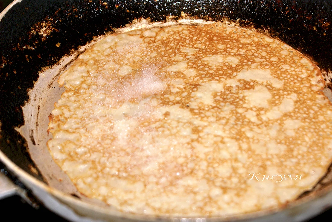 Блины с сахаром
