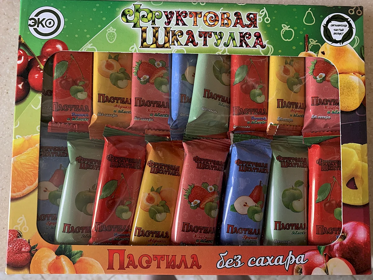 Фруктовая шкатулка пастила