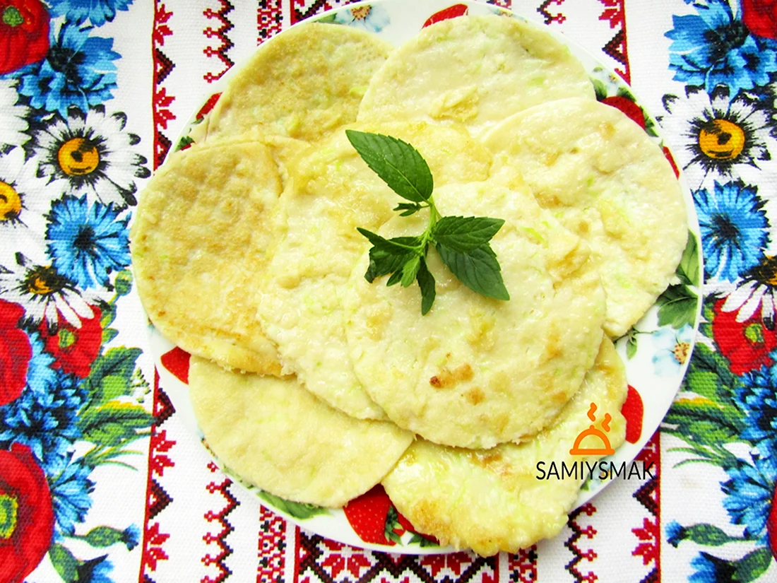 Кабачковые блинчики на молоке