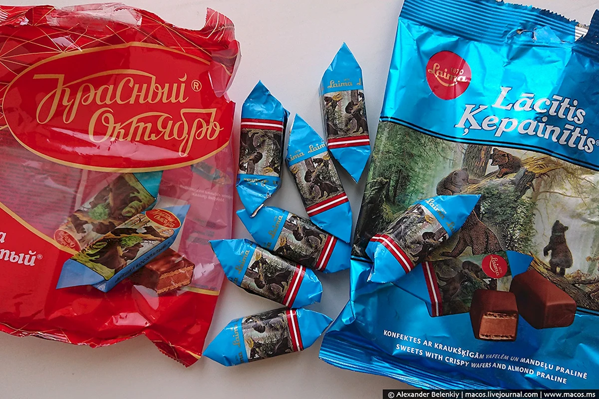 Конфеты флаг России