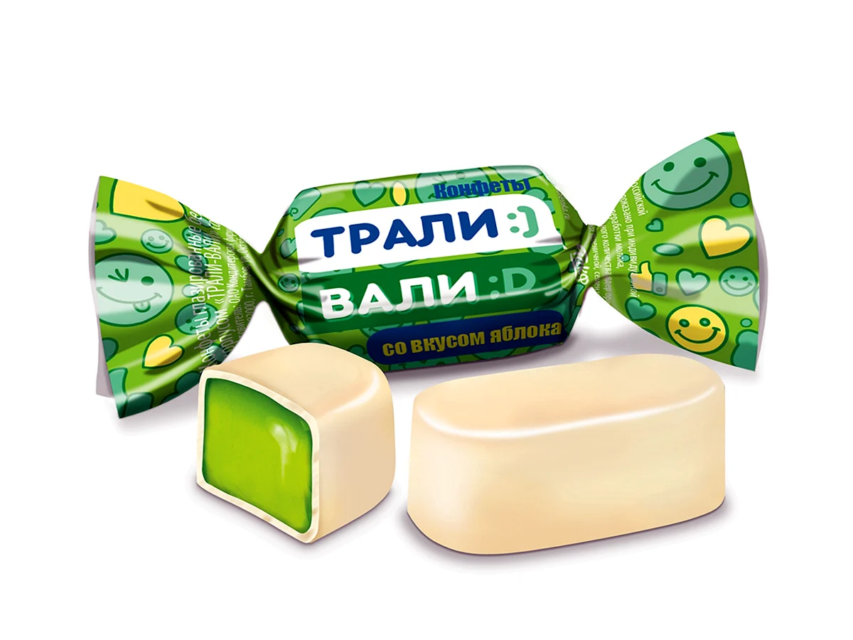 Конфеты Трали-Вали со вкусом яблока