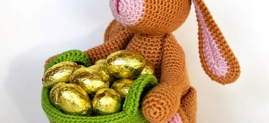 Корзинка амигуруми