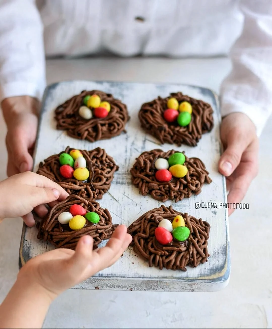 Пасхальное печенье гнезда