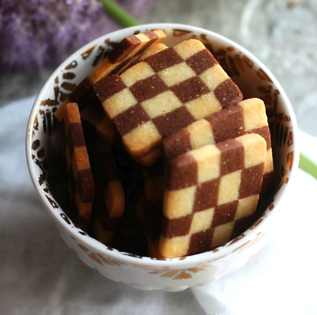 Печенье шахматное