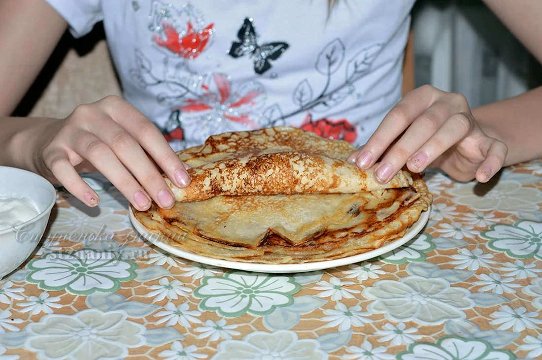Пшеничные блины бездрожжевые