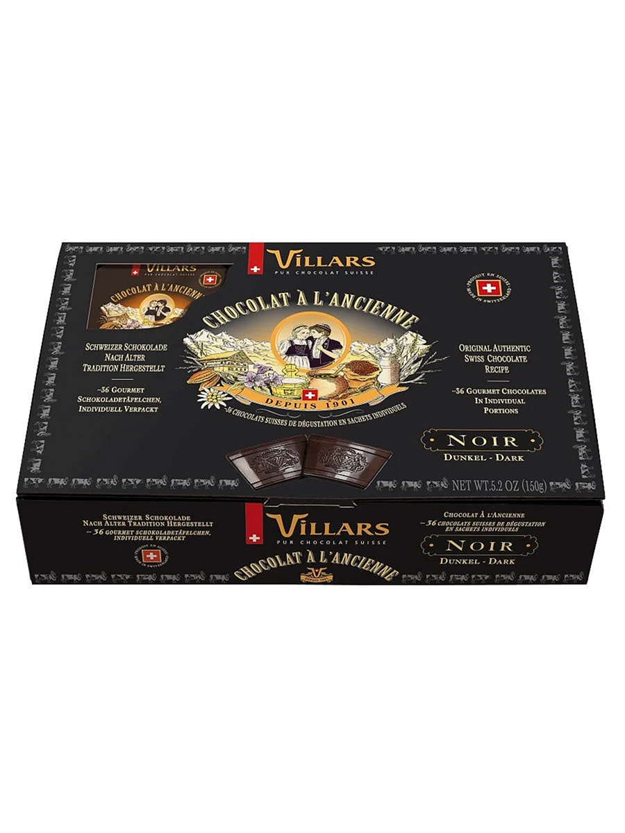 Шоколад Villars Dark Pure intense Горький 72 какао