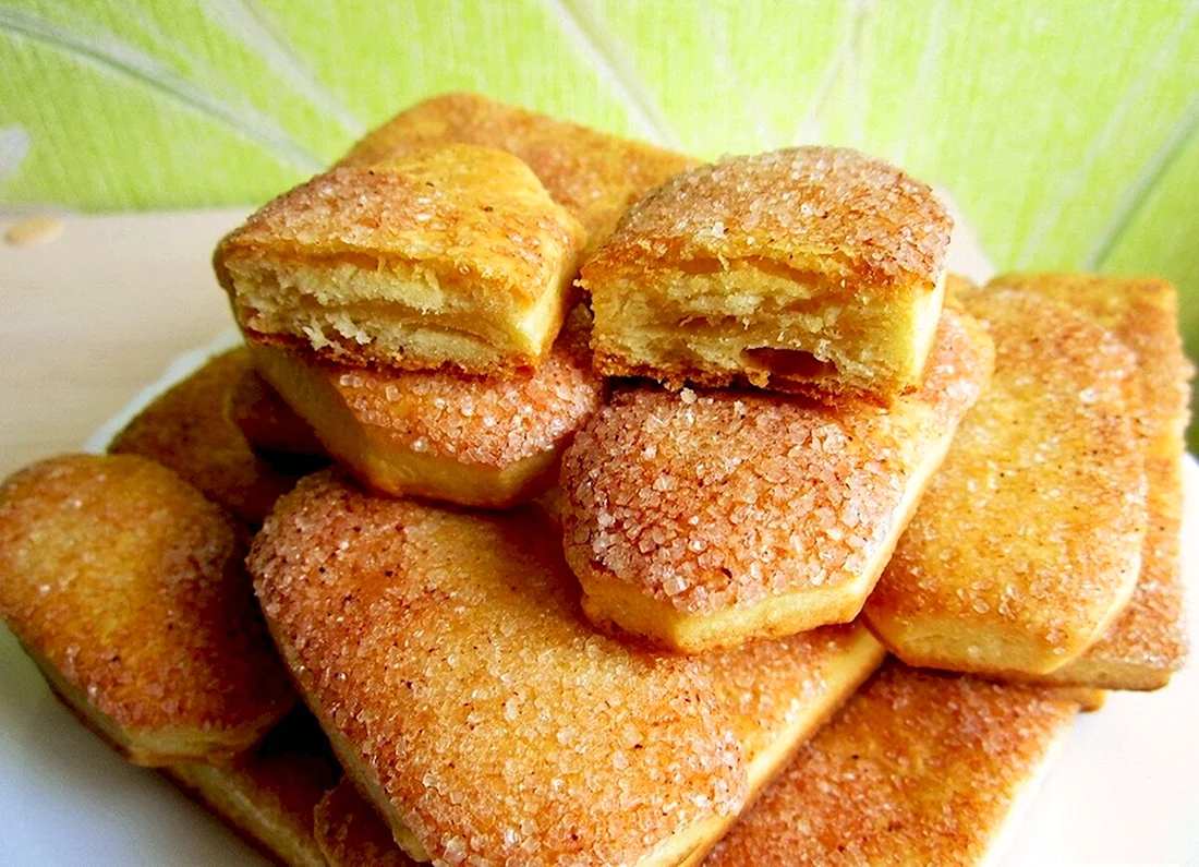 Слоеное печенье на сметане