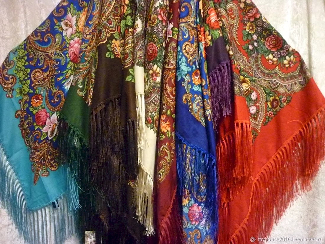 Старинные платки и шали