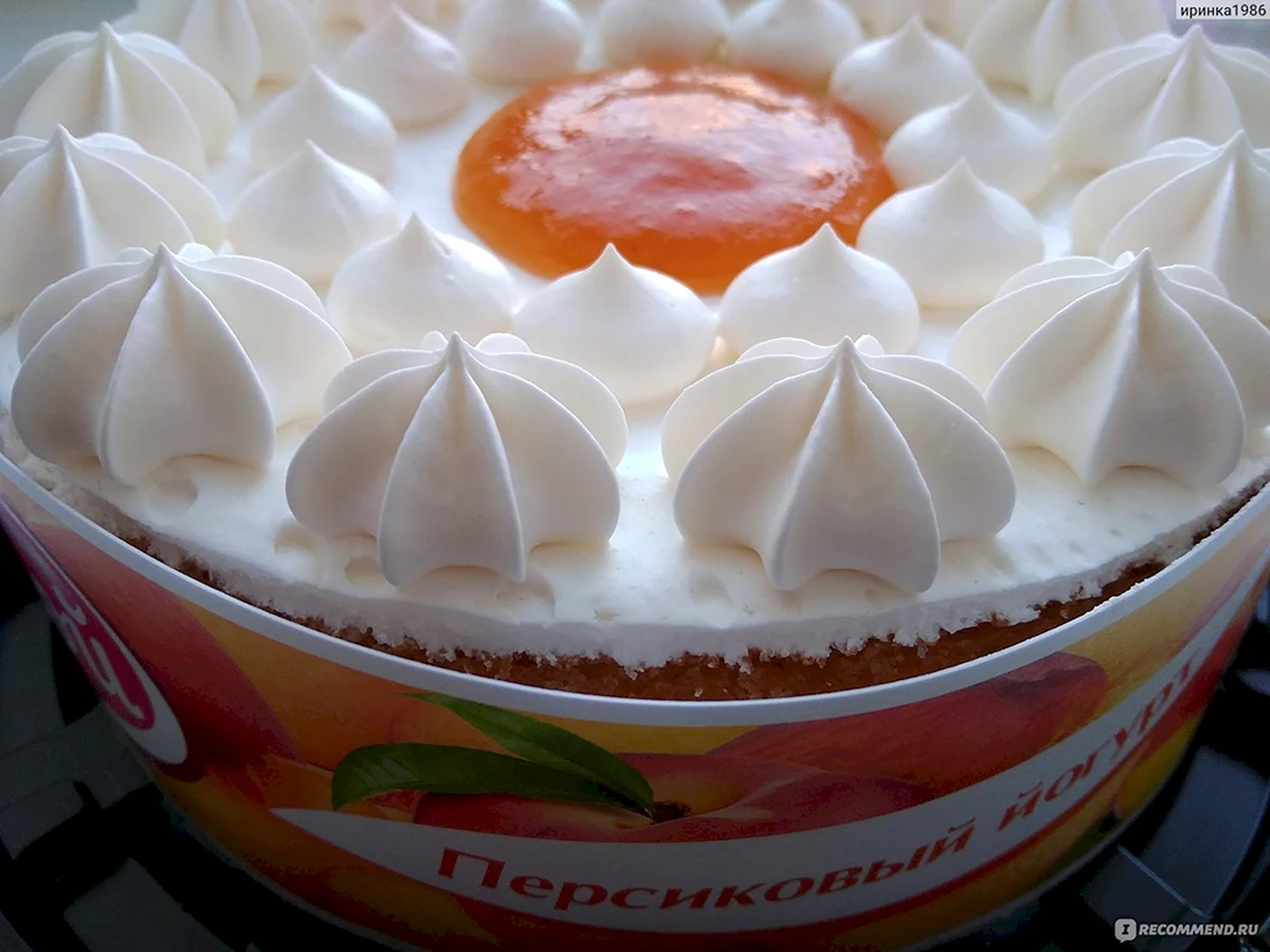 Торт йогуртовый персиковый