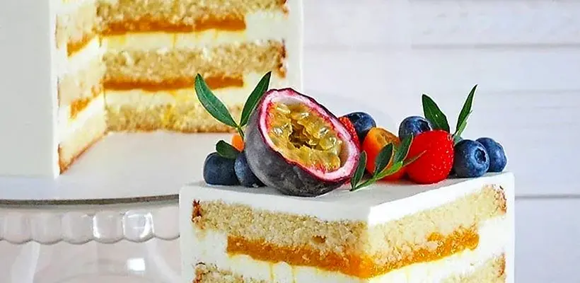 Торт Кокос манго маракуйя