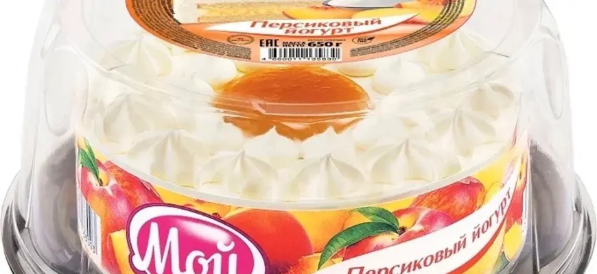 Торт персиковый йогурт 750г