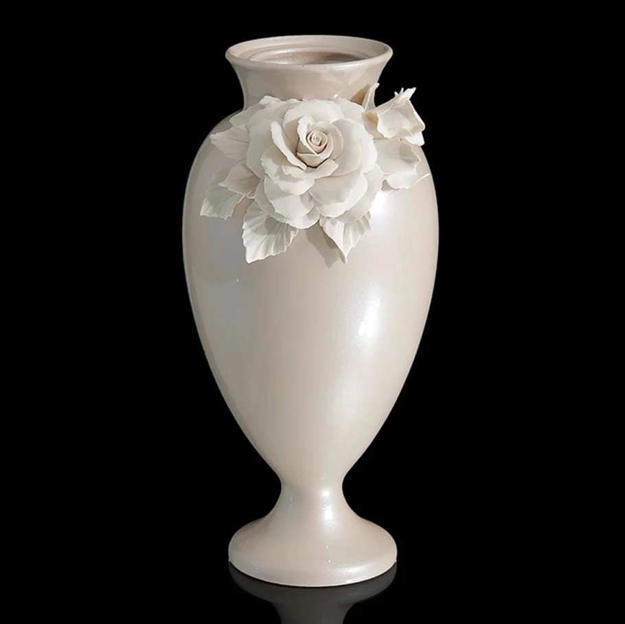 Ваза декоративная Beige Rose lunga