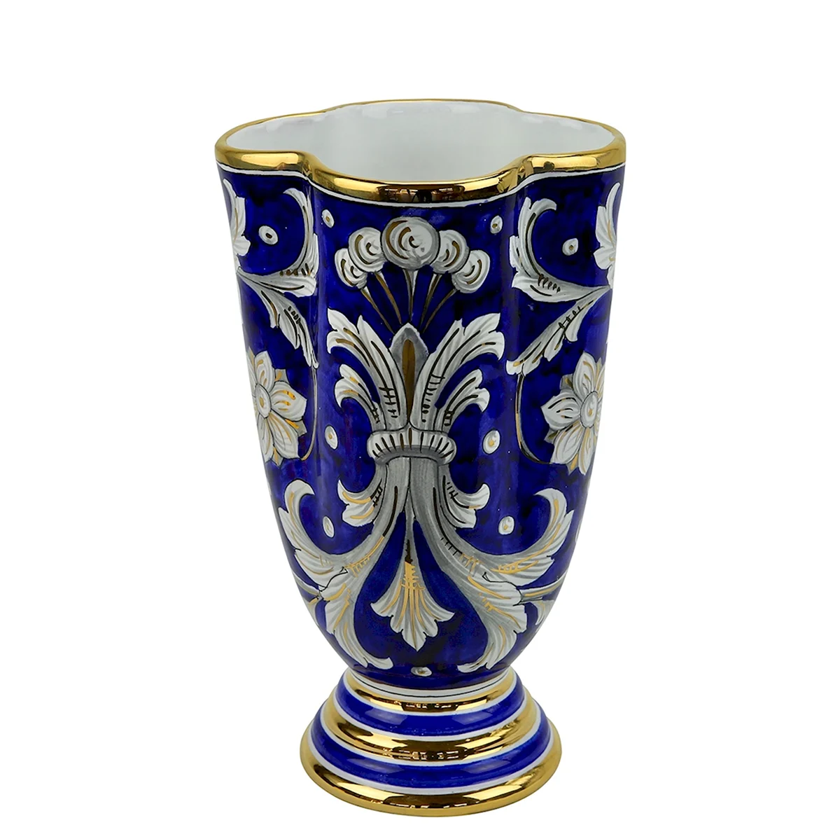 Ваза для цветов голубая 1895