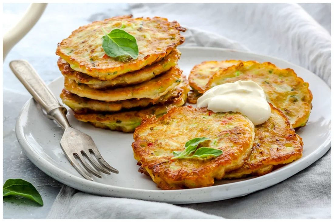 Высоцкая Юлия кабачковые оладьи