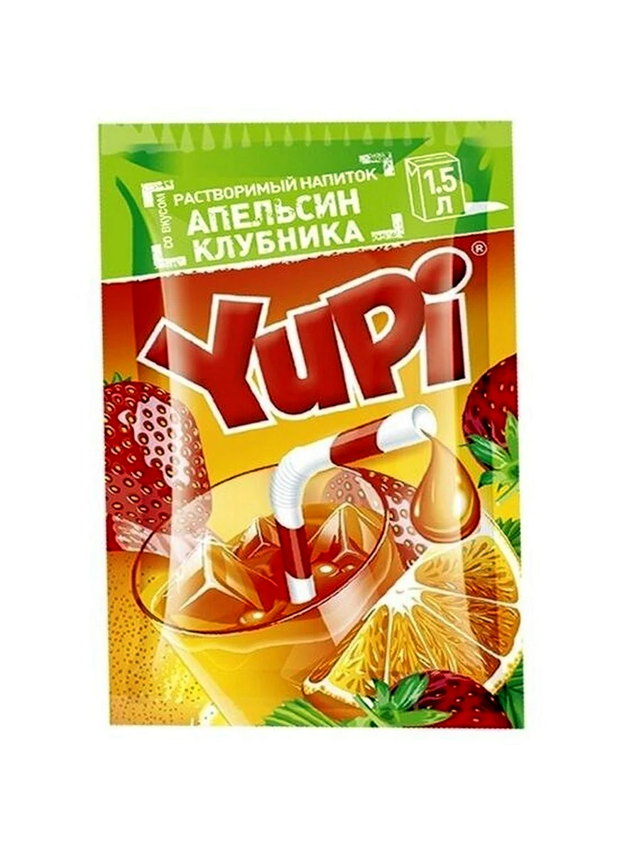 Yupi апельсин растворимый напиток 12г