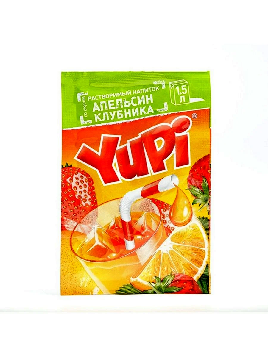 Yupi клубника 15гр.24шт. Юпи